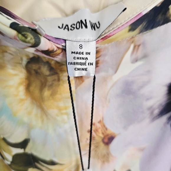 Jason Wu Multicolor Floral High Waist Shorts Pockets Belt Size 8 M - Picture 6 of 8